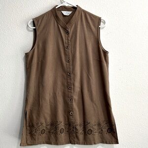Outline Petite sleeveless top